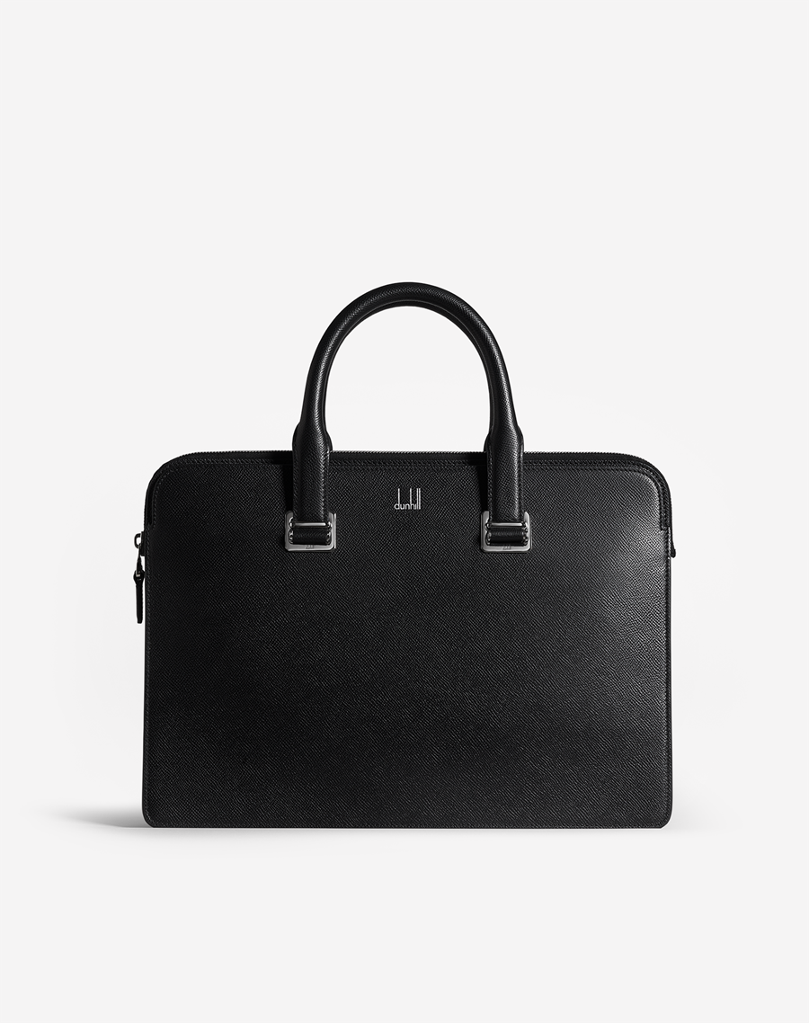 Men's Black Cadogan Single Gusset Document Case | dunhill UK