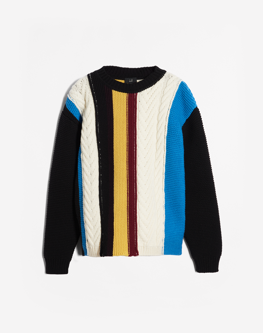 Men's MULTI STITCH ARAN JUMPER | dunhill SG Online Store