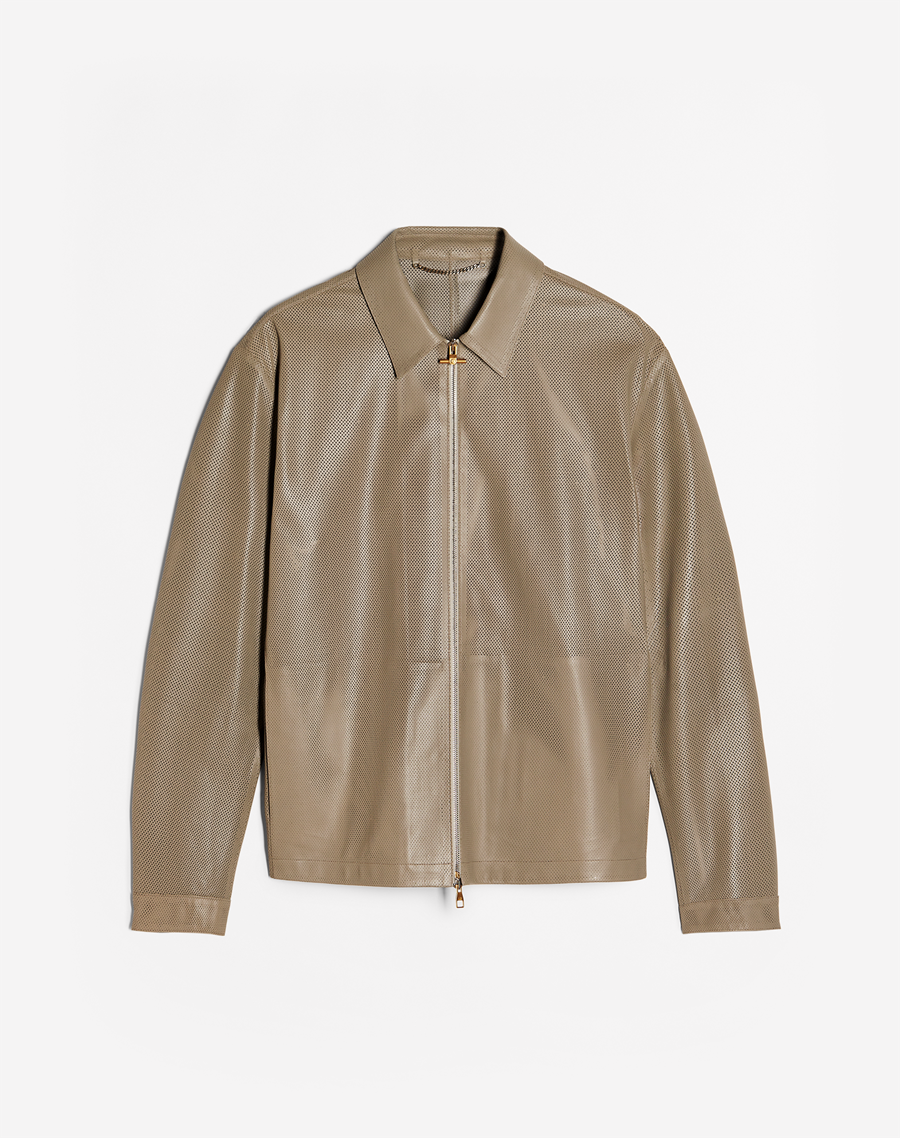 Dunhill shop leather shirt