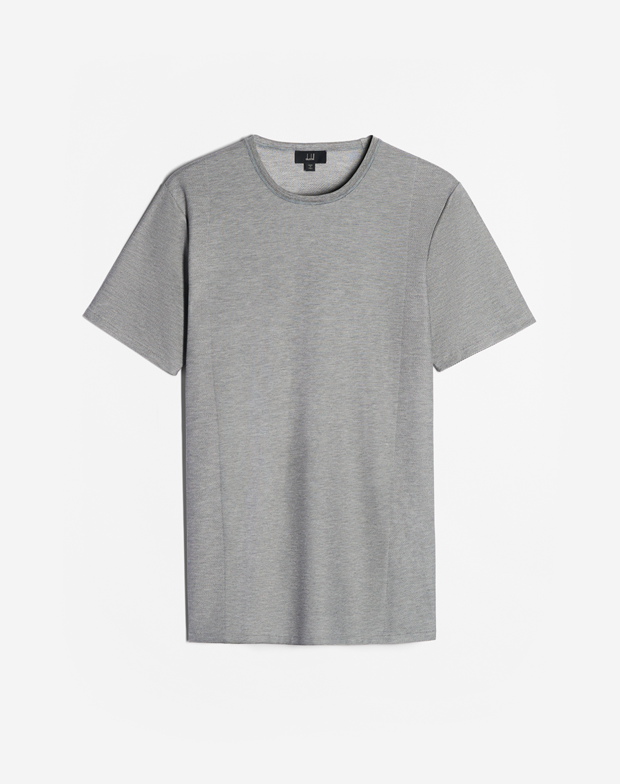 【DUNHILL】ロゴ入りクルーネックTシャツ(ブラック) メンズ エンジニアード パネル Tシャツ | dunhill(ダンヒル)公式