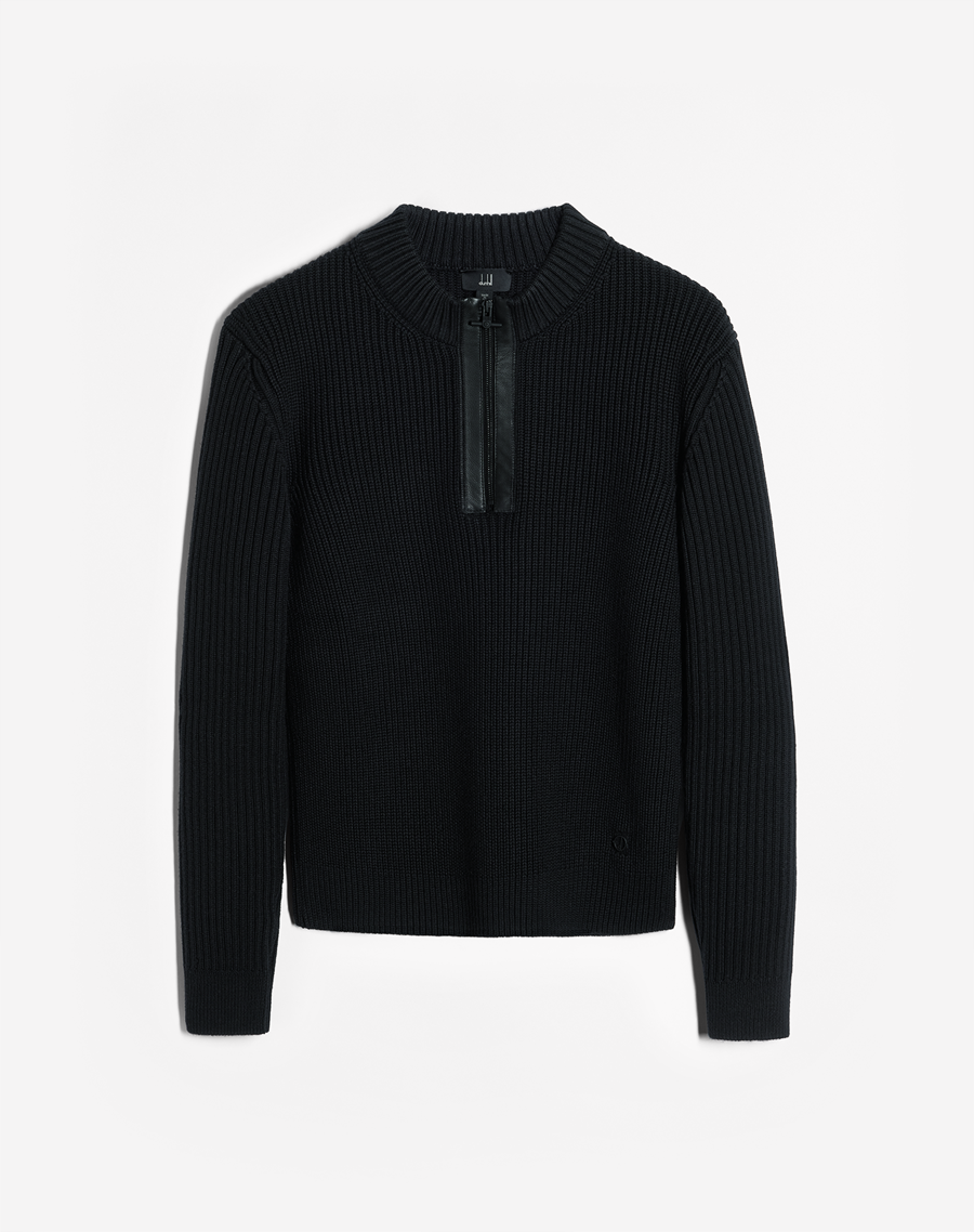 Men's ENGINEERED RIB HALF ZIP | dunhill LU