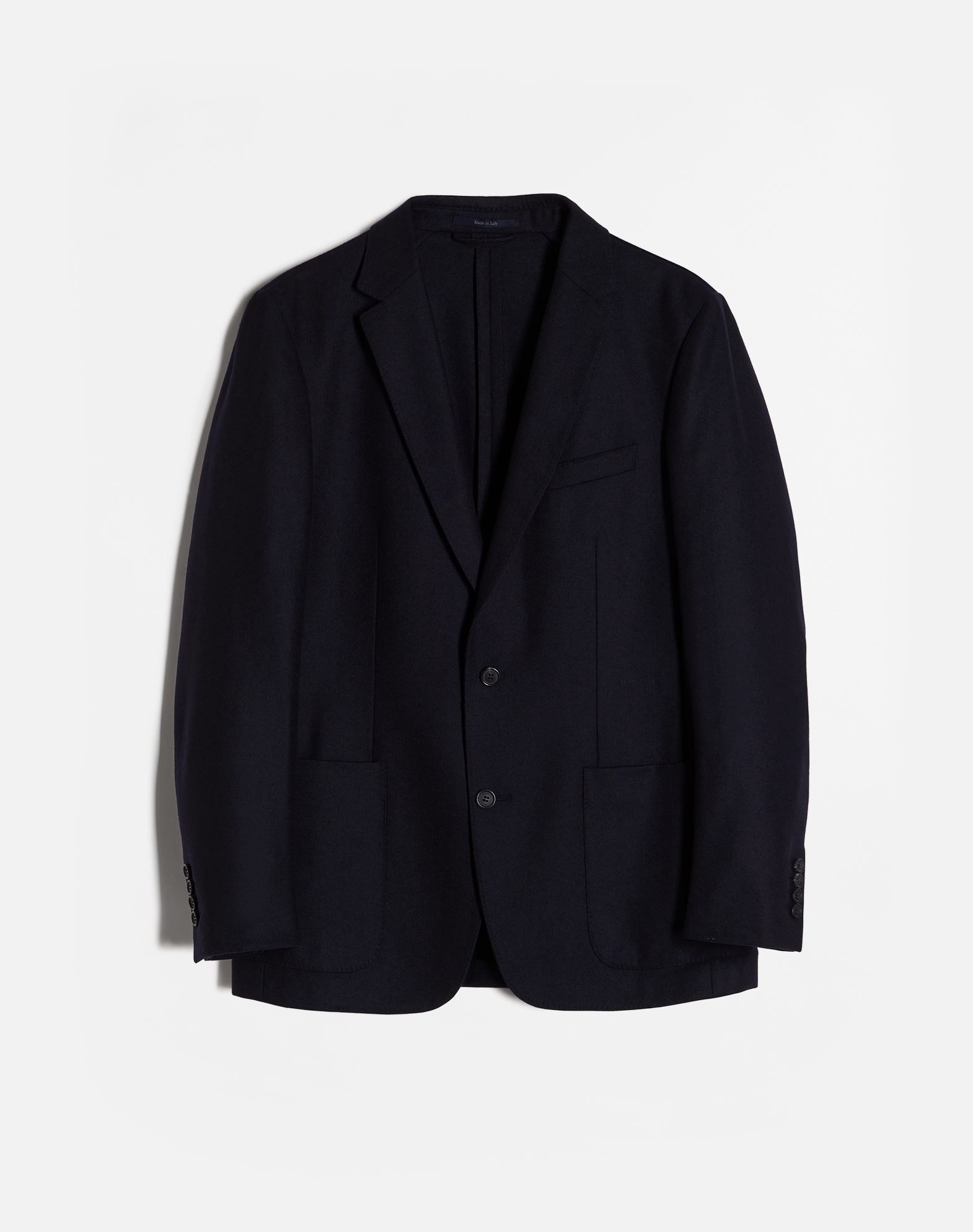 Men's Ink WOOL FLANNEL JACKET | dunhill UK