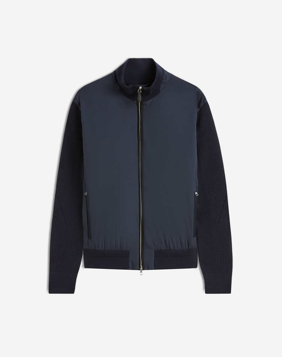 Men s Ink Knitted Sleeve Bomber dunhill CA Online Store