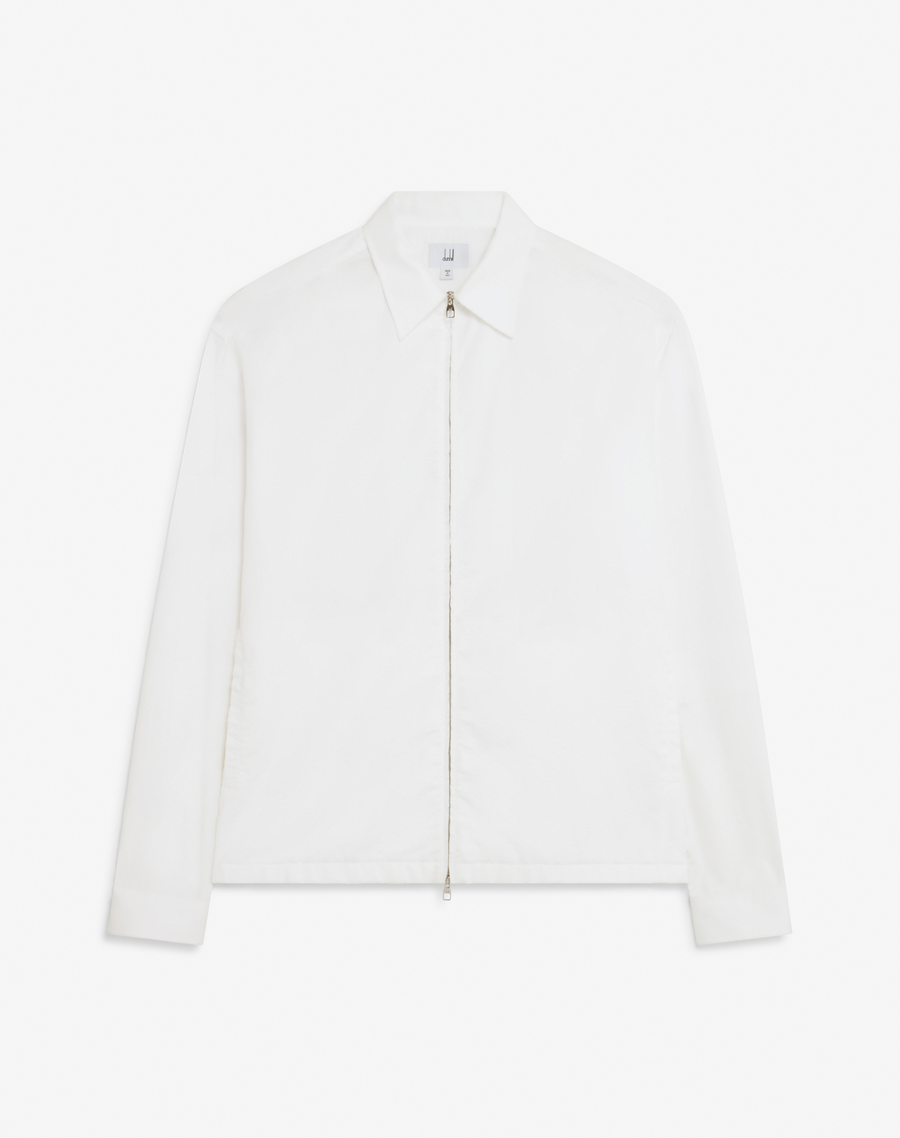 Seersucker Zip Shirt Jacket for Men - dunhill US Seersucker Zip Shirt Jacket for Men - dunhill US