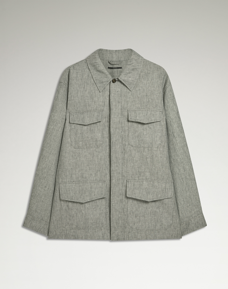 dunhill OM | Linen Field Shirt Jacket for men