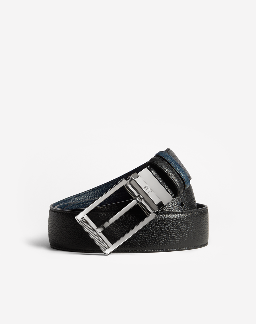 Dunhill Men's Luxury Reversible Grained Leather Belt