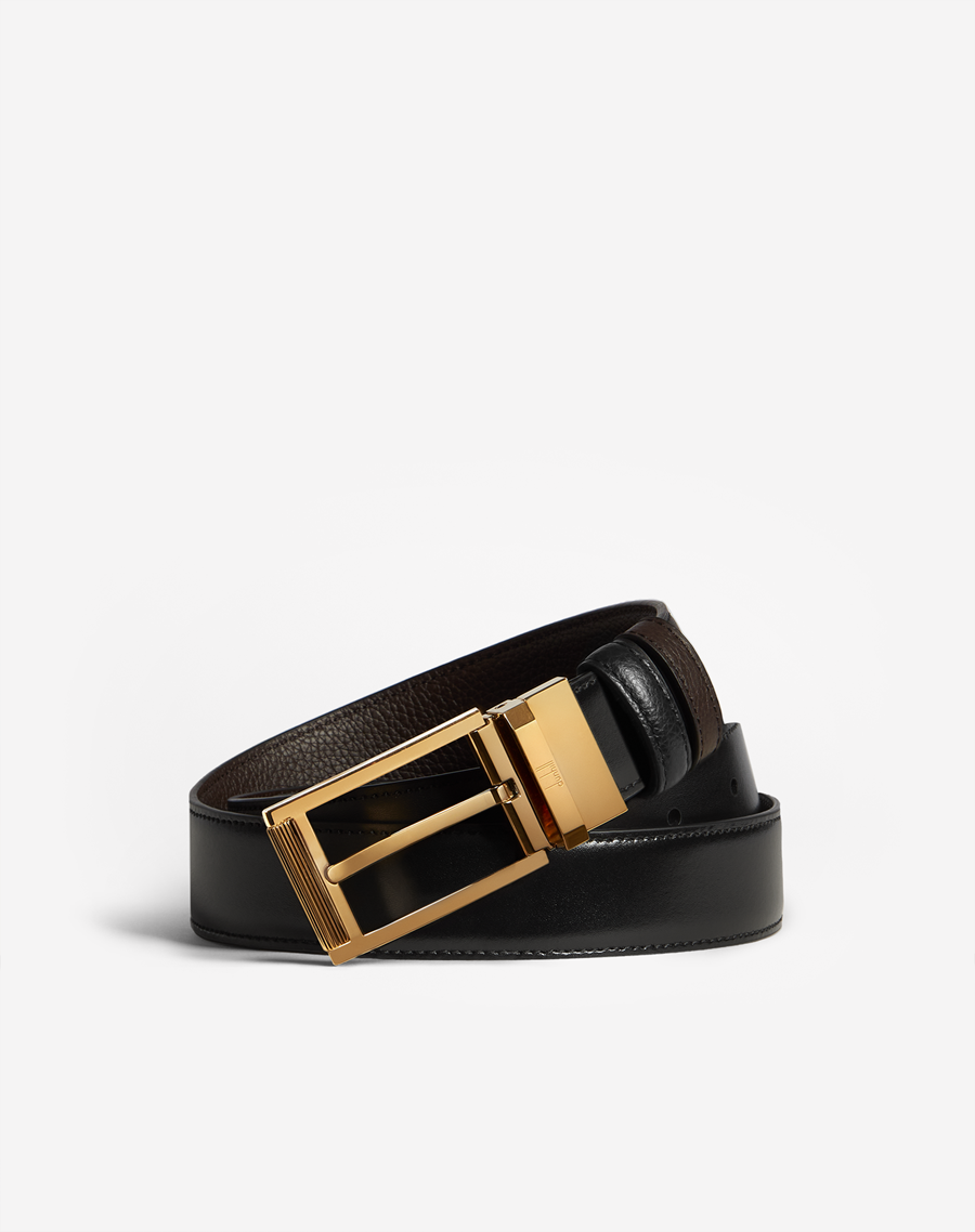 Dunhill - Leather Belt - Mens - Black