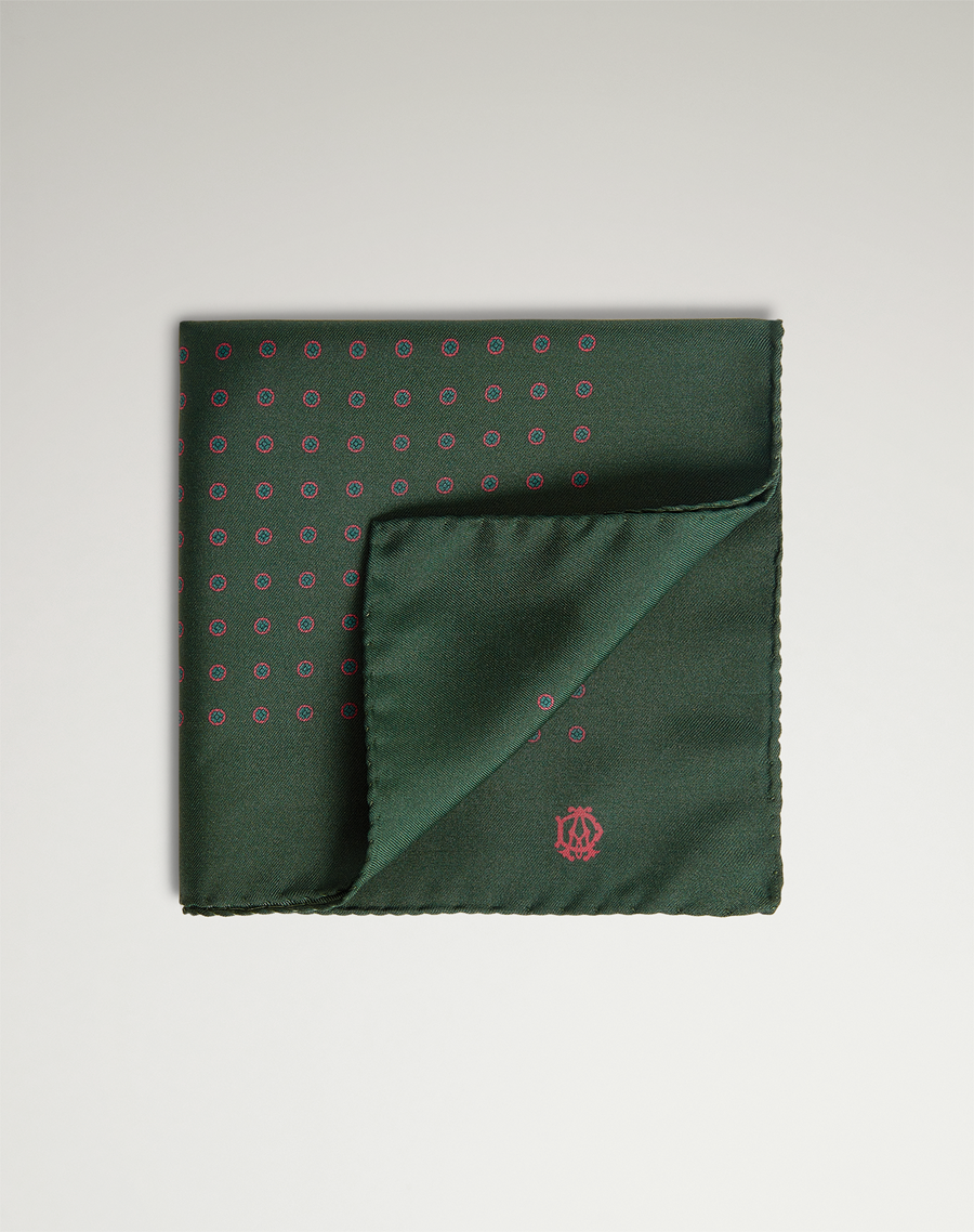 dunhill HK | Silk Circular Medallion Printed Pocket Square