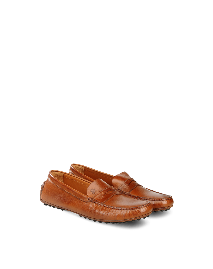 dunhill ダンヒル ドライビングシューズ イタリア製 7 (41) メンズ レザーサドルドライビングローファー | dunhill(ダンヒル