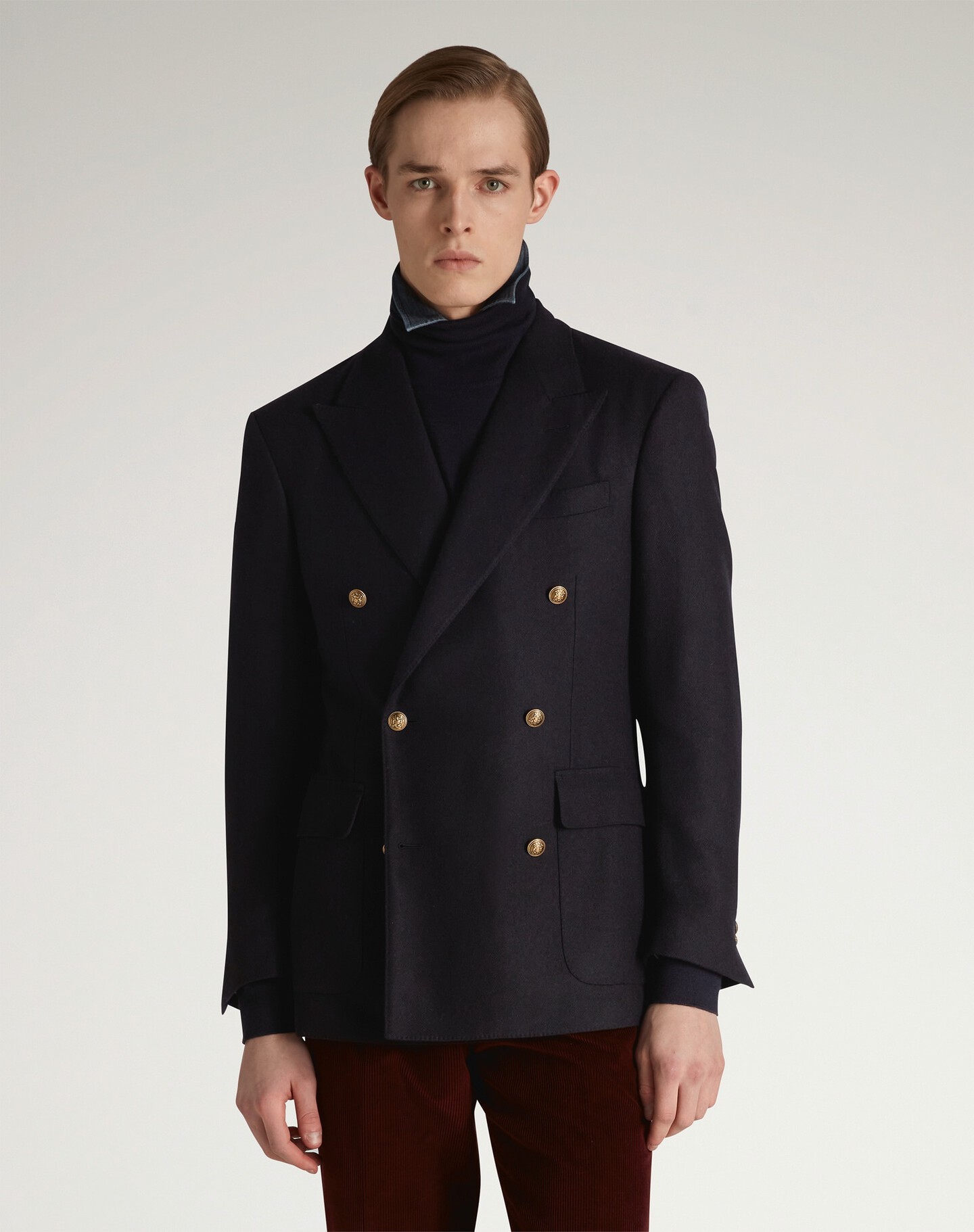 Abrigo deportivo Bourdon de cachemir con botonadura doble - 4