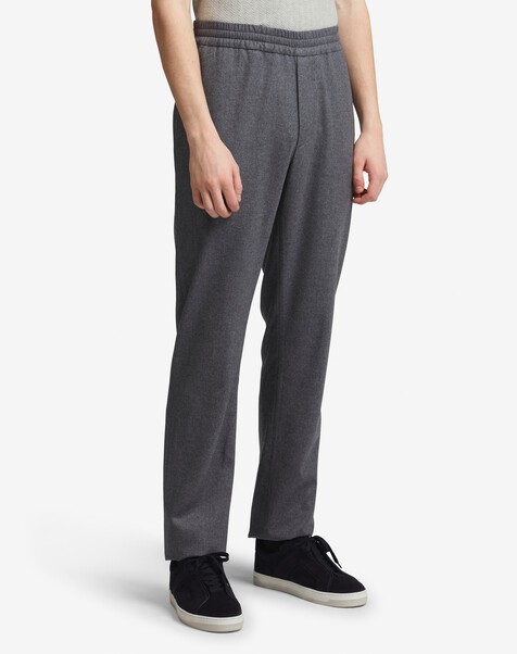 Wool Cashmere Flannel Joggers