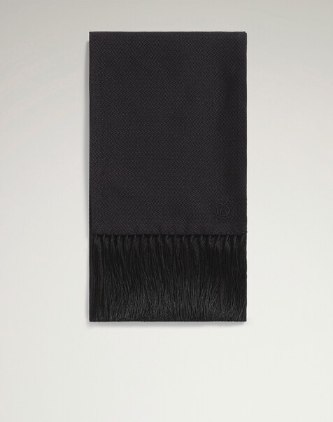 Silk Micro Texture Evening Scarf