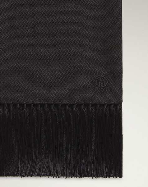 Silk Micro Texture Evening Scarf