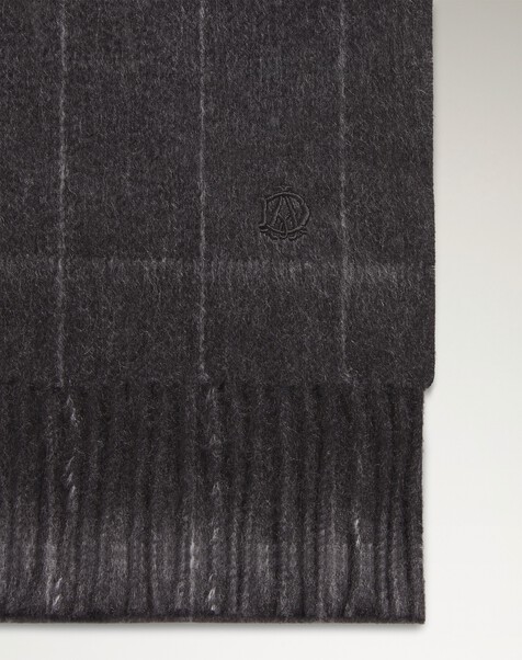 Cashmere Windowpane Double Face Scarf