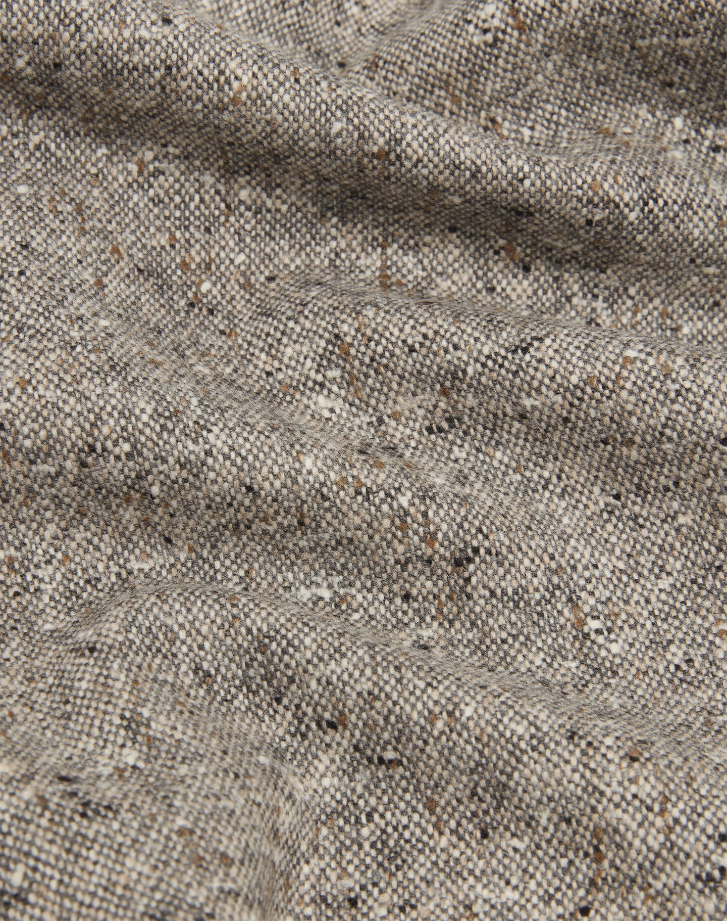 Wool Tweed Donegal Bourdon Single Breasted Jacket - 3