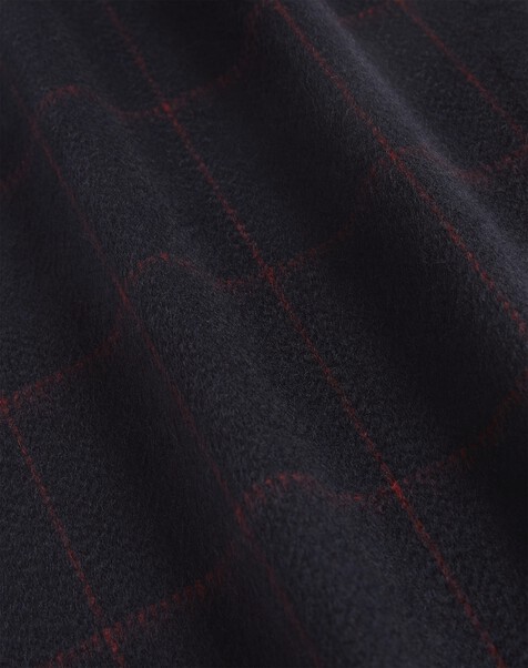 &Eacute;charpe double-face en cachemire &agrave; grands carreaux