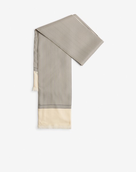 &Eacute;charpe du soir en soie &agrave; rayures