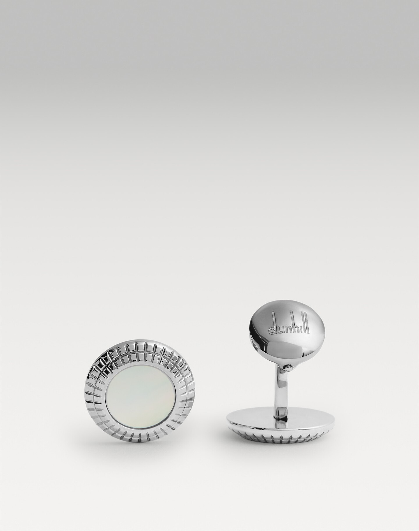 Hobnail Coin Mother Of Pearl Cufflinks - 1