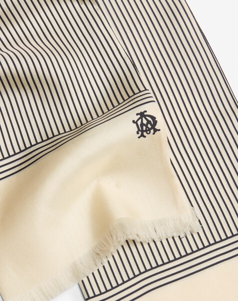 &Eacute;charpe du soir en soie &agrave; rayures