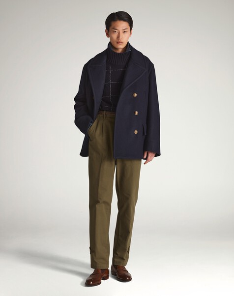 Wool Peacoat, Navy Wool Peacoat