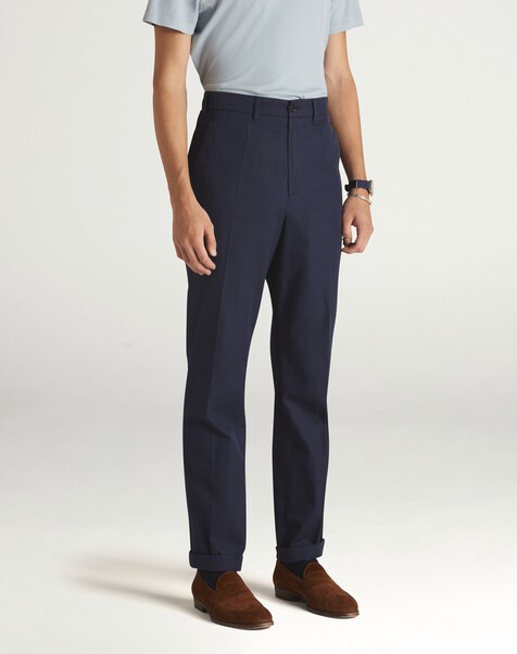 Cotton Gabardine Tailored Chinos