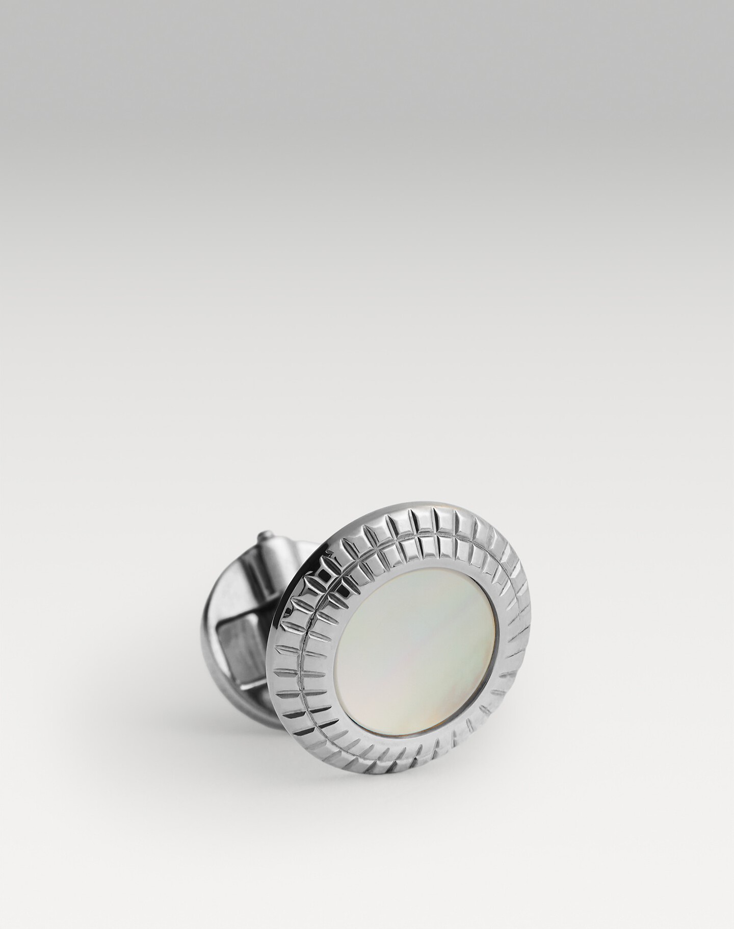 Hobnail Coin Mother Of Pearl Cufflinks - 3