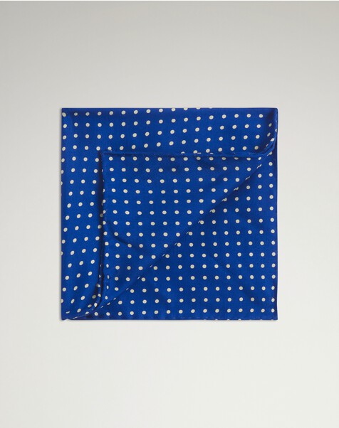 Screen Printed Polka Dot Pocket Square