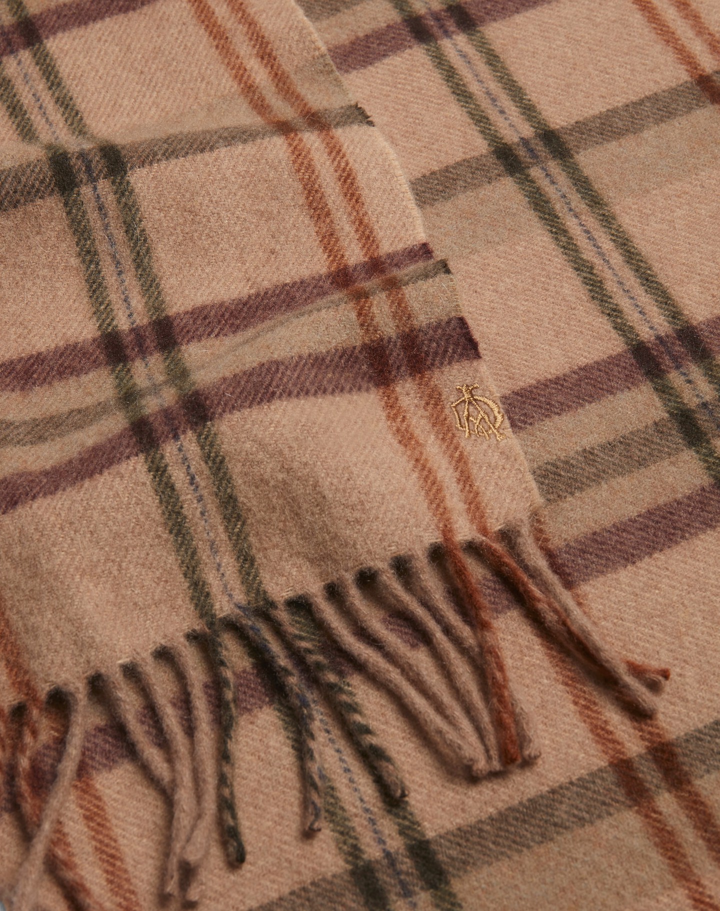 Cashmere Check Scarf - 2