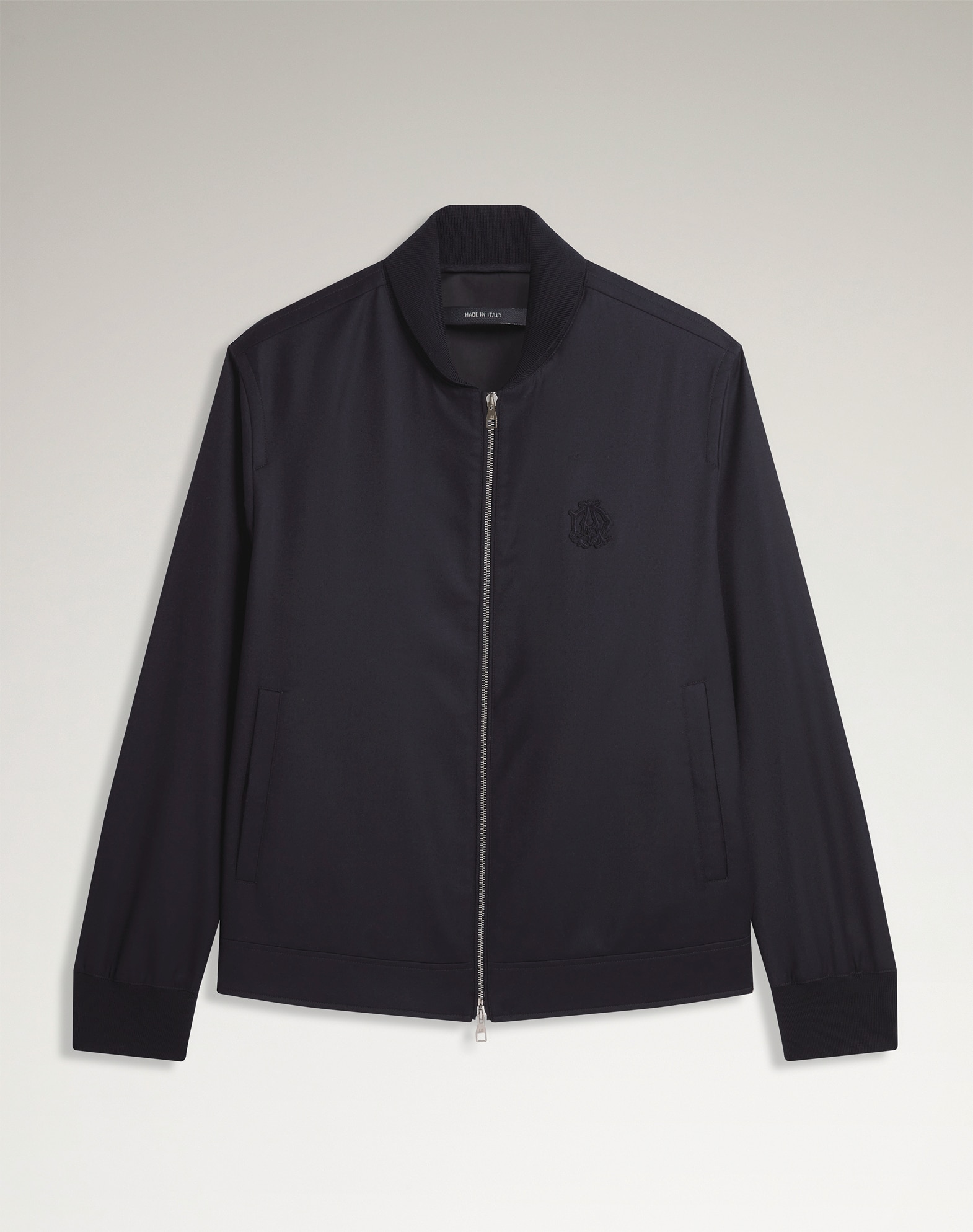 dunhill | Athluxury Wool Cashmere Flannel Bomber Jacket for men
