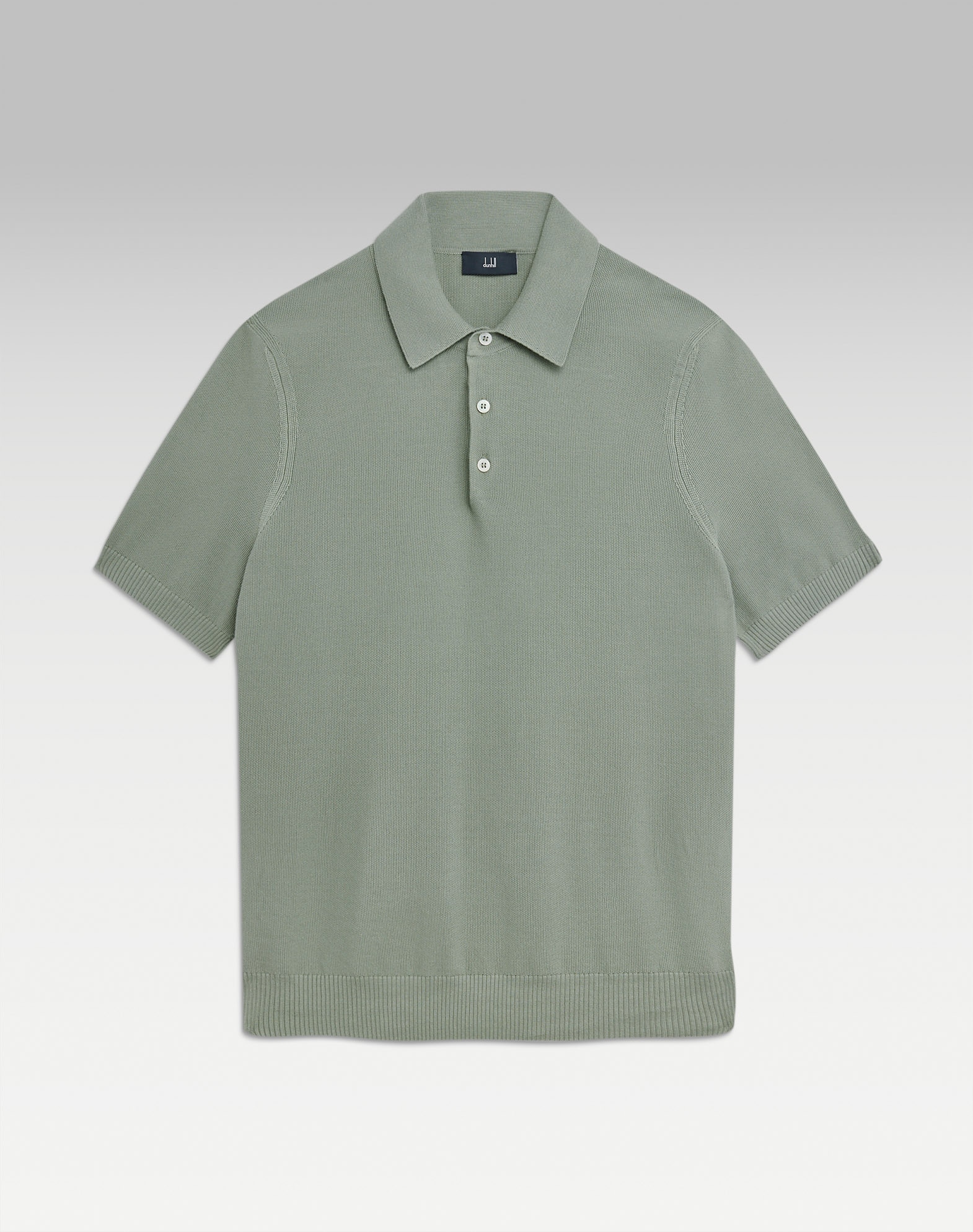 dunhill | 18GG Sea Island Cotton Seed Stitch Short Sleeve Polo for men