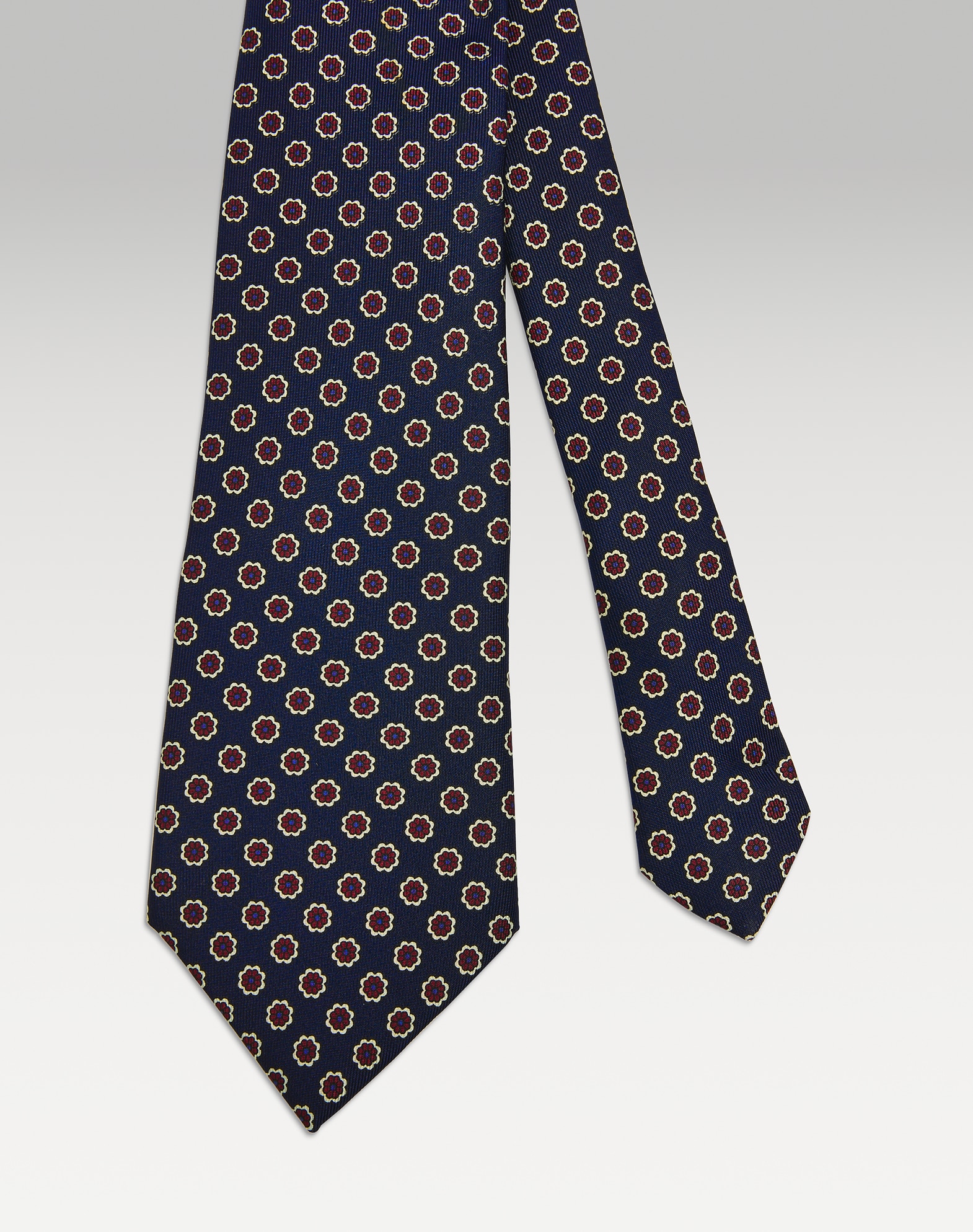 新品 ダンヒル シルク100% M dunhill ダンヒル イタリア製 絹 シルク