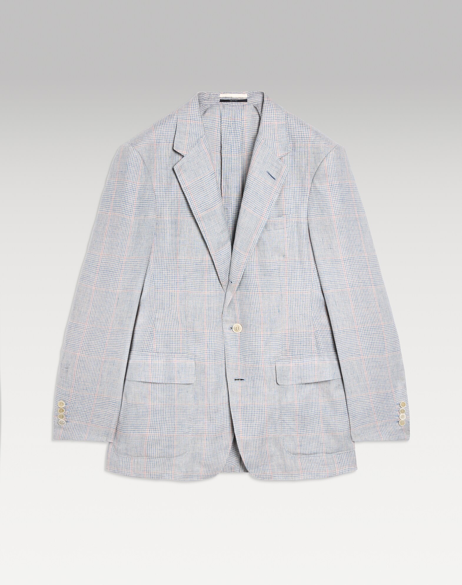 dunhill | Linen Glen Check Bourdon Single Breasted Sports Coat for men