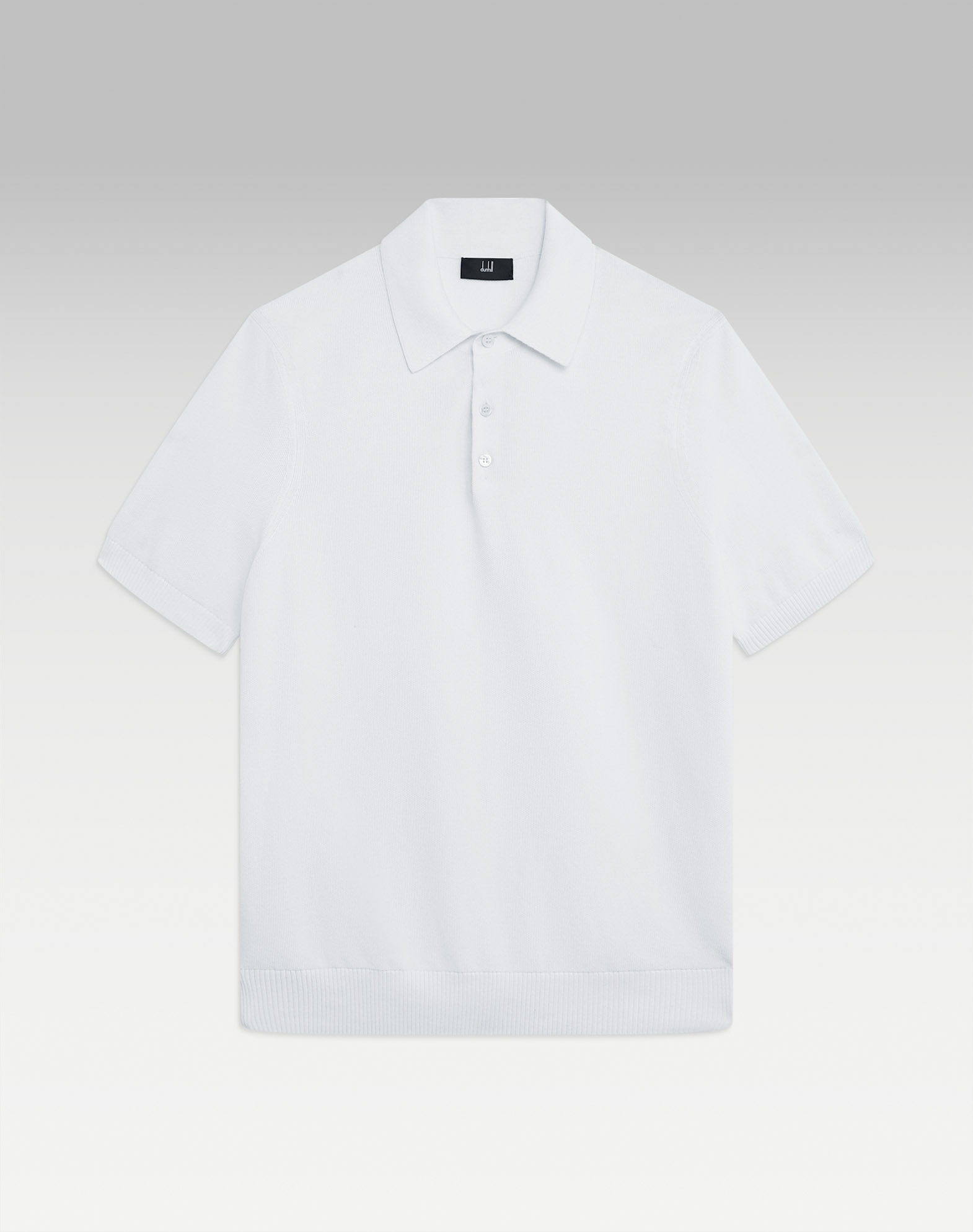 dunhill | 18GG Sea Island Cotton Seed Stitch Short Sleeve Polo for men