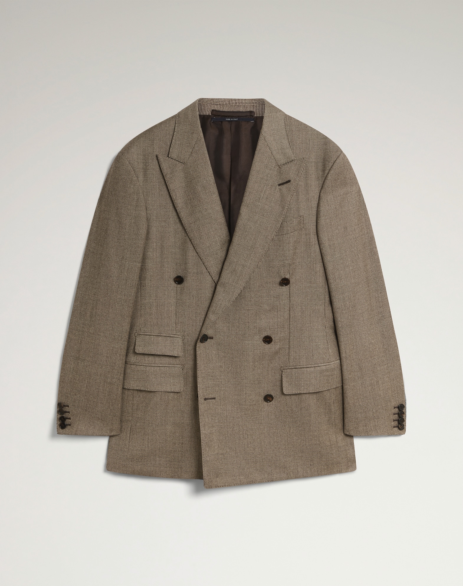 dunhill | Wool Glen Check Bourdon Double Breasted Jacket for men