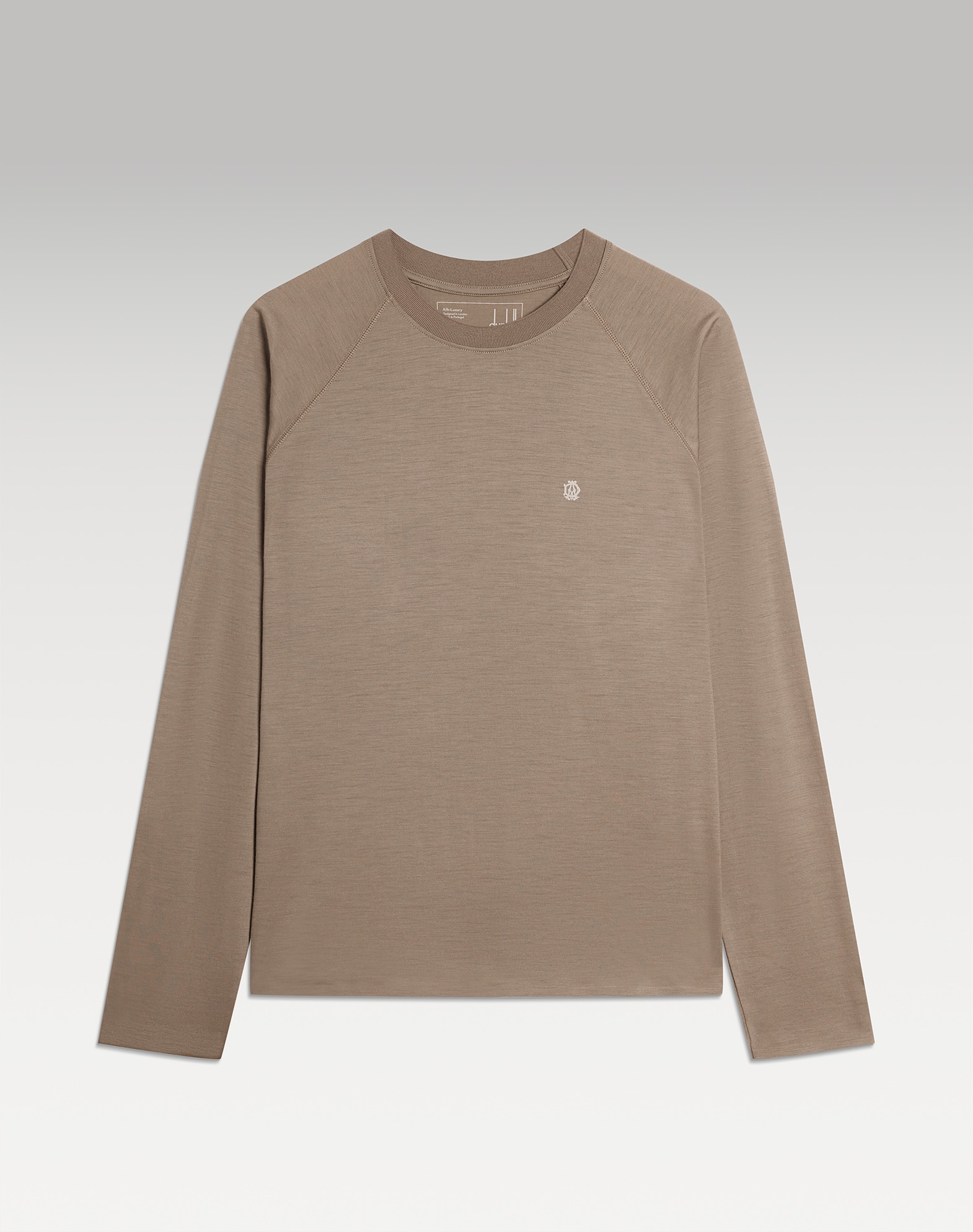 dunhill | Athluxury Wool Cashmere Long Sleeve T-Shirt for men