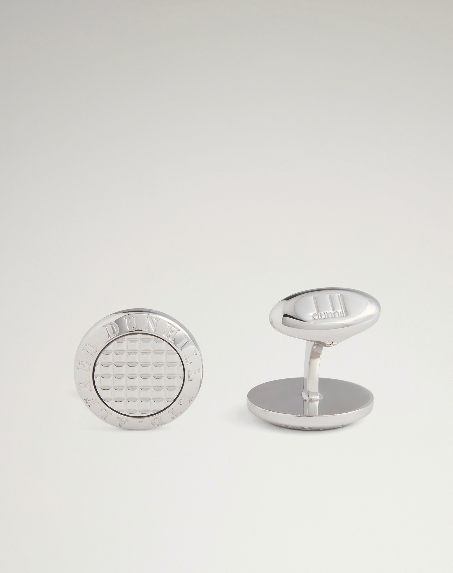 dunhill | Ad Coin Hobnail Silver Cufflinks for men