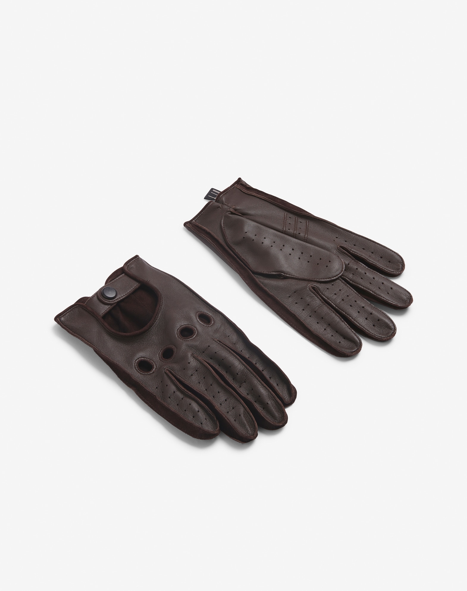 dunhill　ダンヒル　レザー　グローブ ダンヒル | ダークブラウン レザー ドライビンググローブ メンズ