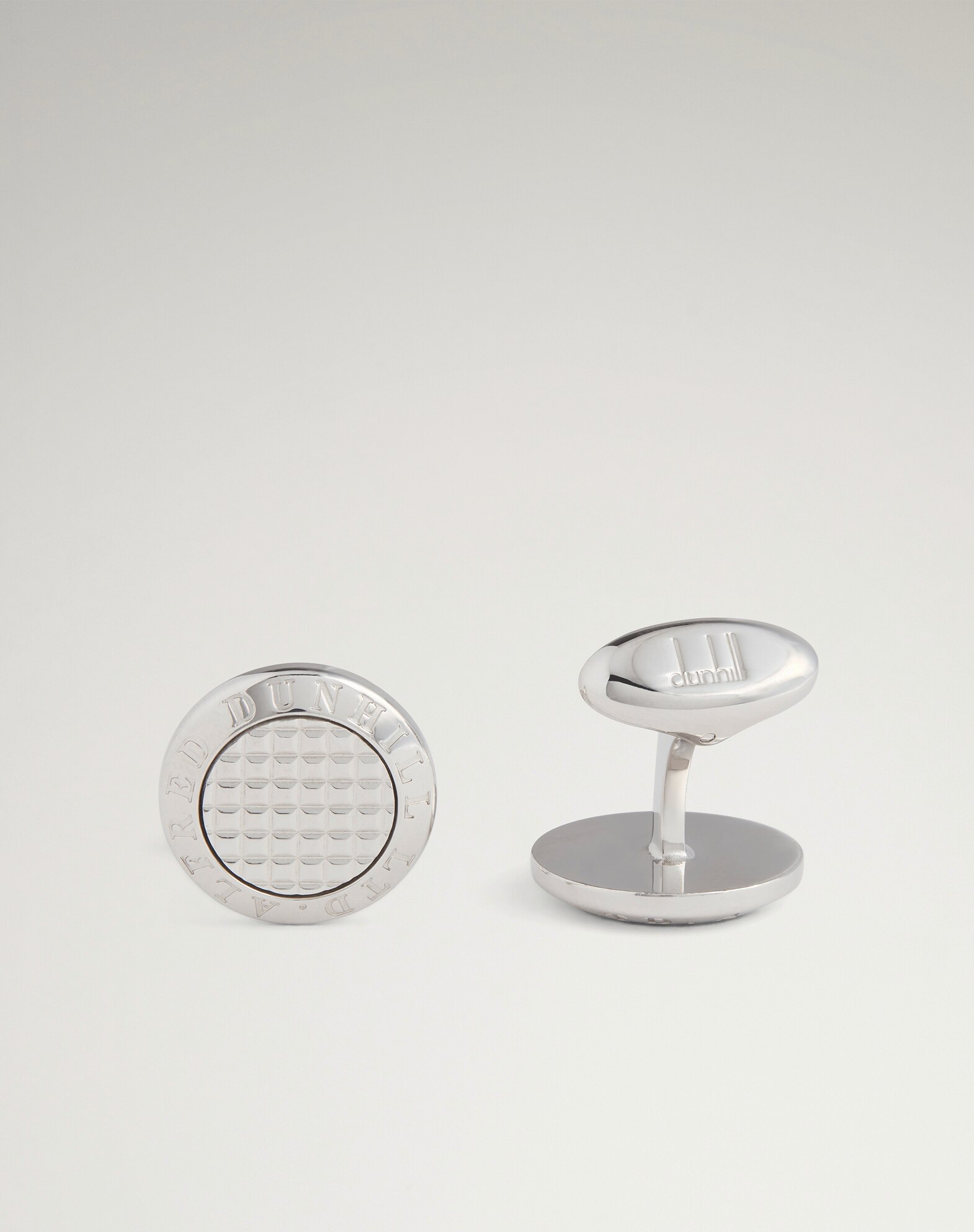 dunhill | Ad Coin Hobnail Silver Cufflinks for men