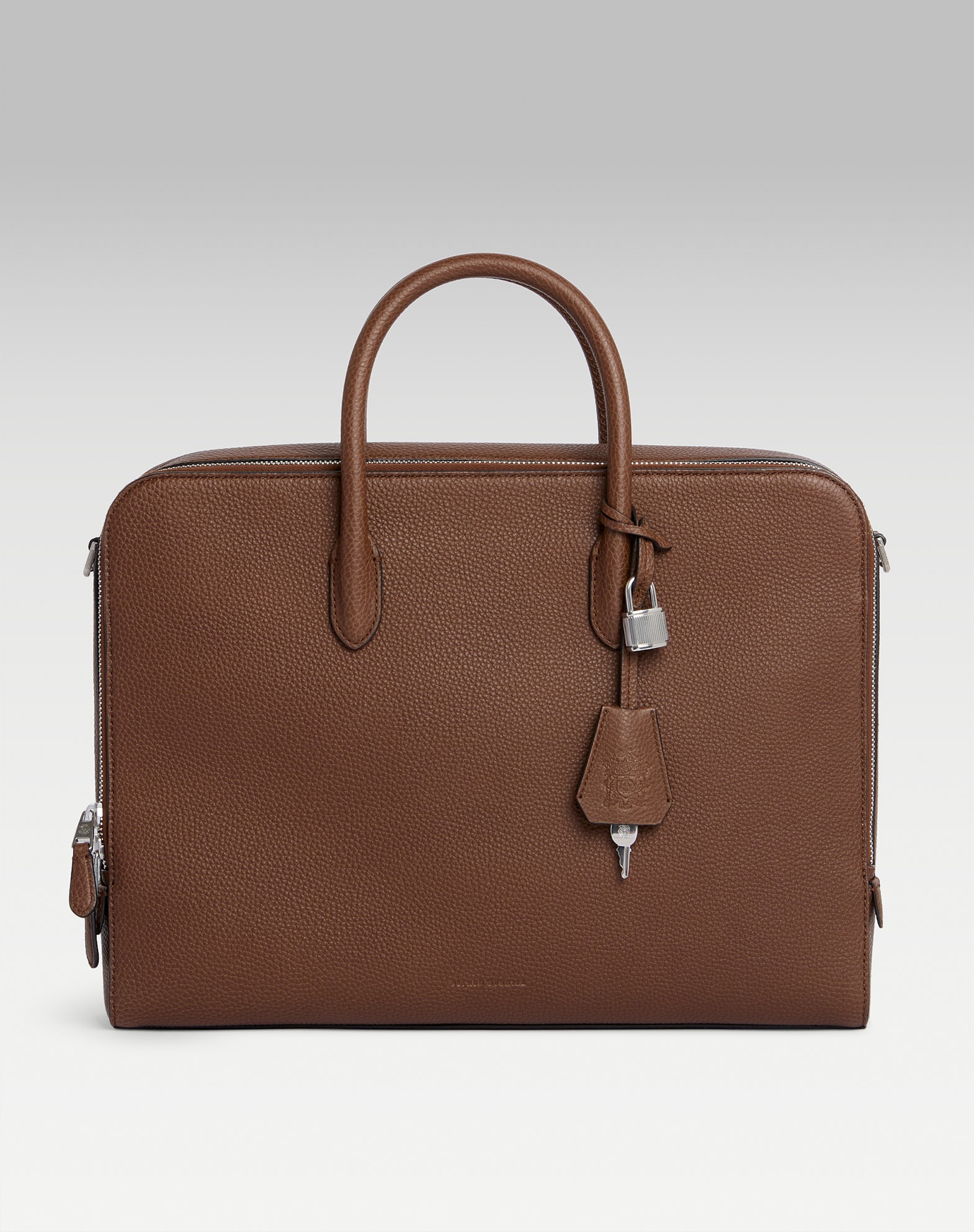 Alfred Dunhill ビジネスバッグ レザー ブラウン dunhill | Bourdon Briefcase 38 Grain Calf for men
