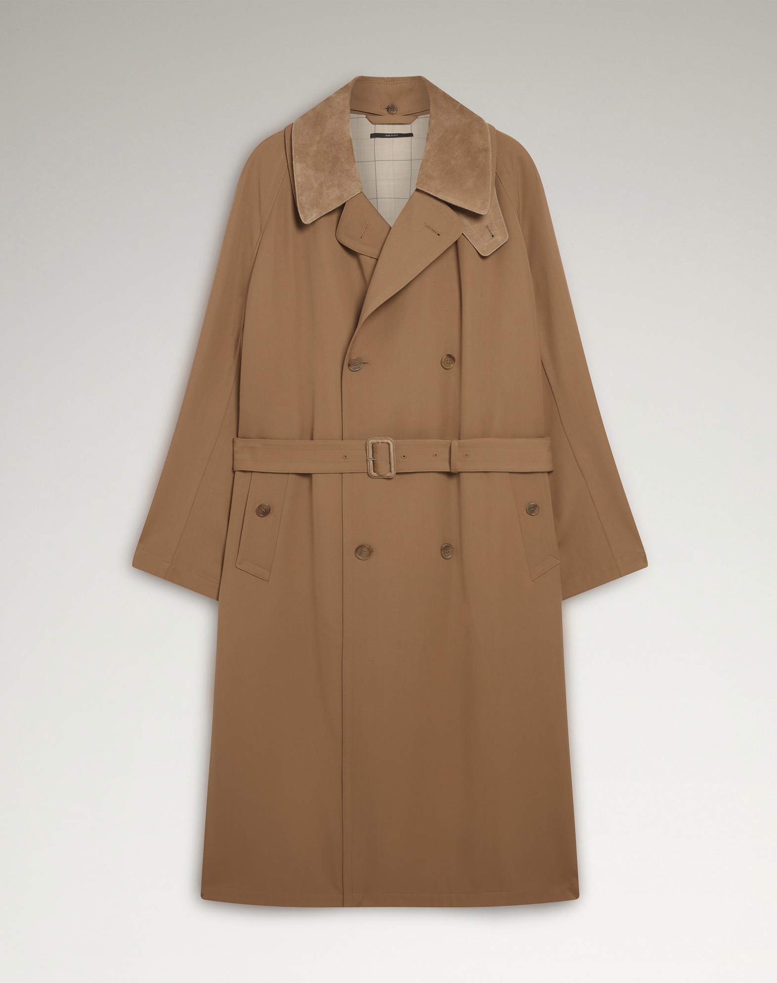 【美品】ダンヒル（dunhill）トレンチコート Mサイズ ブラウン ダンヒル | ウール ダブルブレスト トレンチコート メンズ