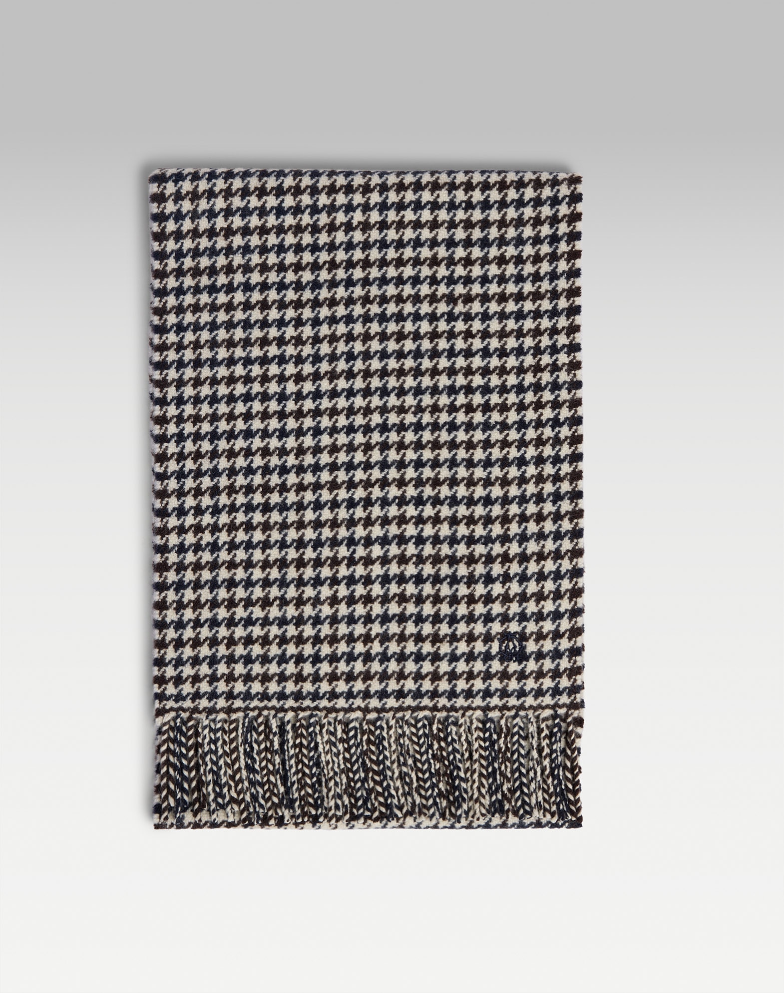 dunhill カシミヤ スカーフ ダンヒル | カシミア ハウンドトゥース スカーフ メンズ