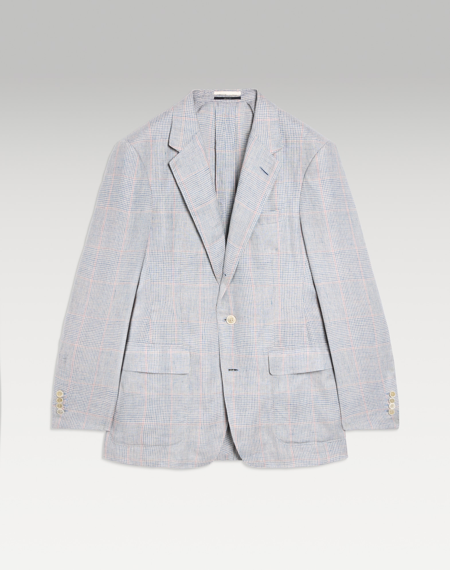 dunhill | Linen Glen Check Bourdon Single Breasted Sports Coat for men