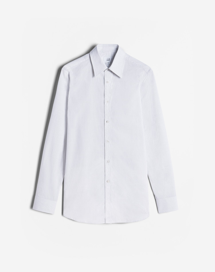 Rollagas Micro Check Long Sleeve Business Shirt DUNHILL FORMAL SHIRTS Man Rollagas Micro Check Long Sleeve Business Shirt f