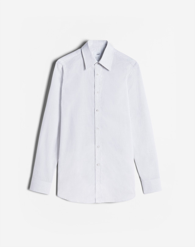 DUNHILL Rollagas Micro Check Long Sleeve Business Shirt FORMAL SHIRTS Man f