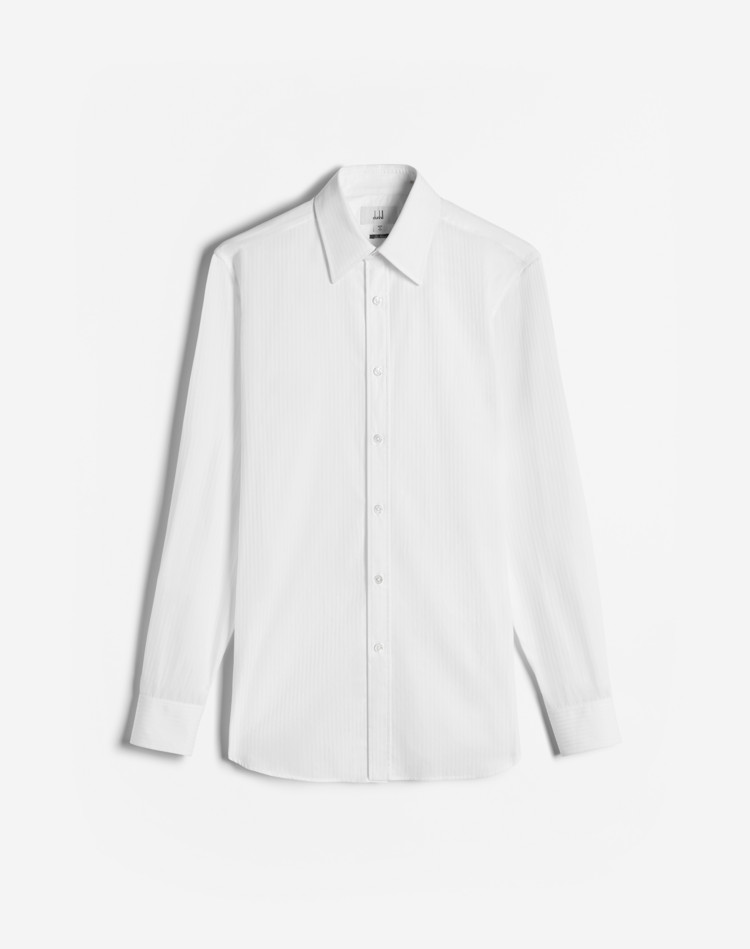 Herringbone Stripe Long Sleeve Business Shirt DUNHILL FORMAL SHIRTS Man Herringbone Stripe Long Sleeve Business Shirt f