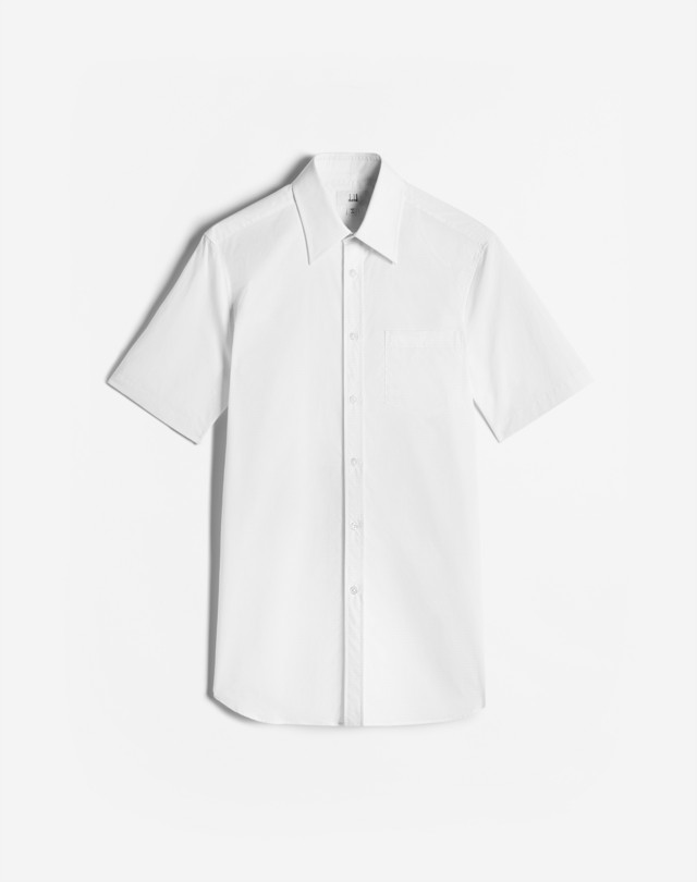DUNHILL Rollagas Micro Check Short Sleeve Shirt SHORT SLEEVE CASUAL SHIRTS Man f