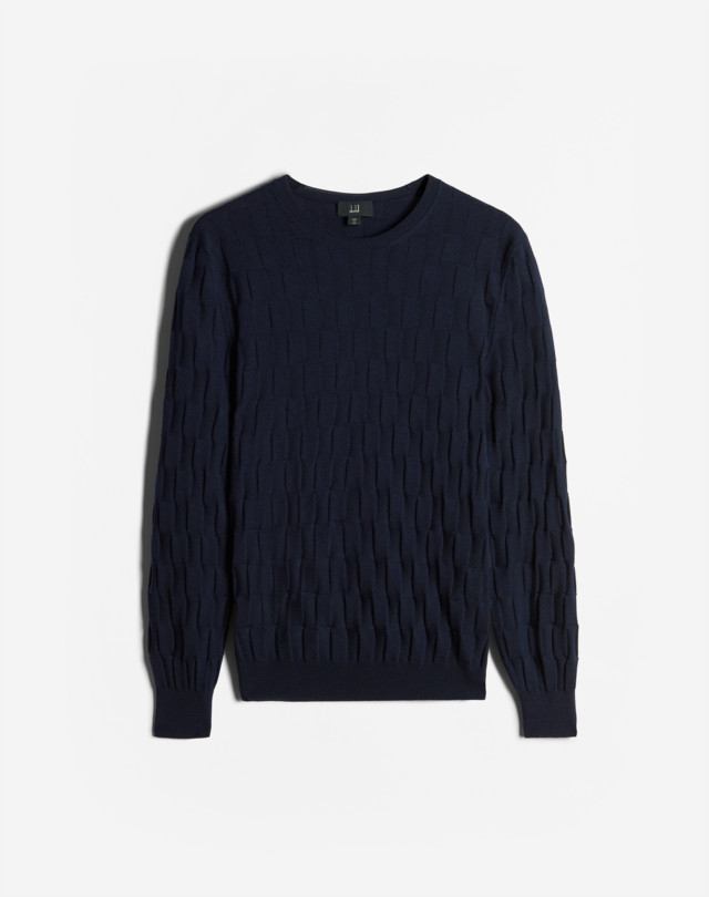 DUNHILL Rollagas Quilt Crew Neck Jumper JUMPERS Man f