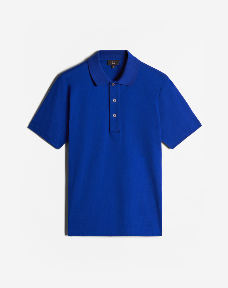Rollagas Texture Short Sleeve Polo DUNHILL POLOS Man Rollagas Texture Short Sleeve Polo f