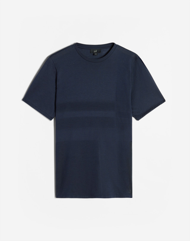 DUNHILL Jacquard Engineered Short Sleeve T-Shirt T-SHIRTS Man f