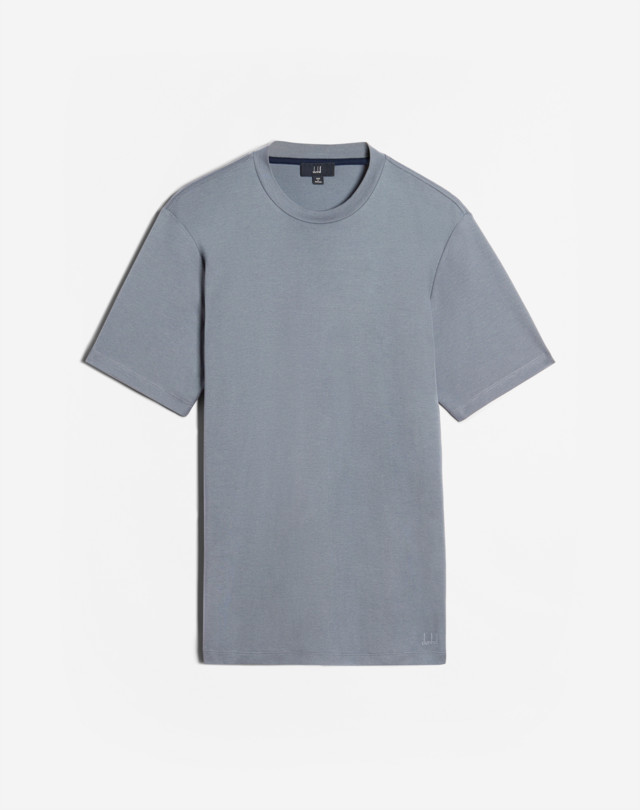 DUNHILL Cotton Silk Short Sleeve T-Shirt T-SHIRTS Man f
